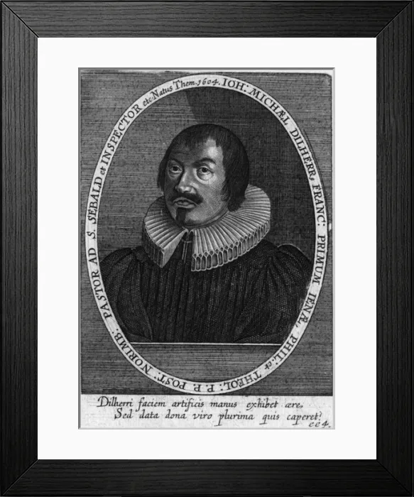 Framed Print : Johann Michael Dilherr Framed Print : Johann Michael Dilherr