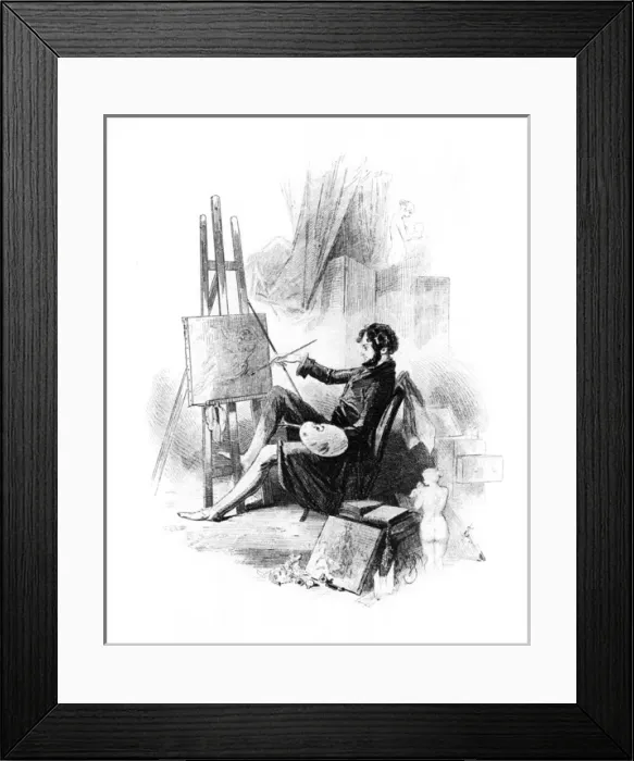 Framed Print : Count D orsay Painting Framed Print : Count D orsay Painting