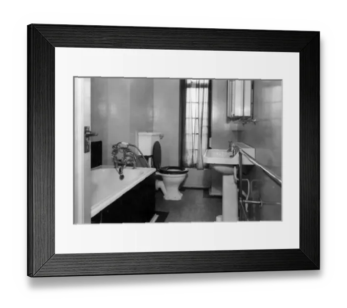 Framed Print : Art Deco Bathroom Framed Print : Art Deco Bathroom