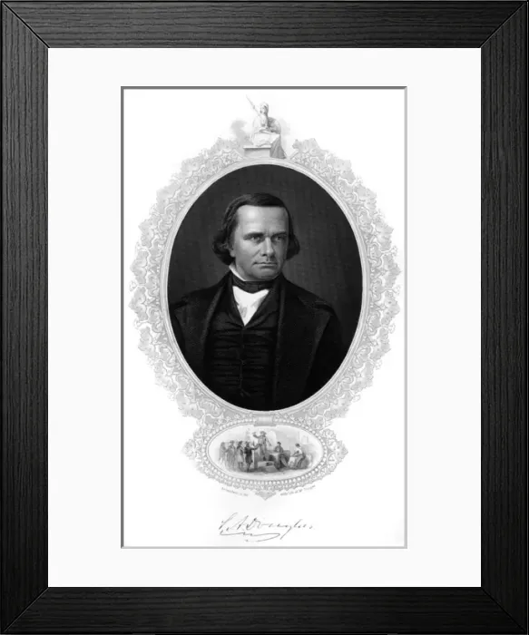 Framed Print : Stephen Douglas - 2 Framed Print : Stephen Douglas - 2
