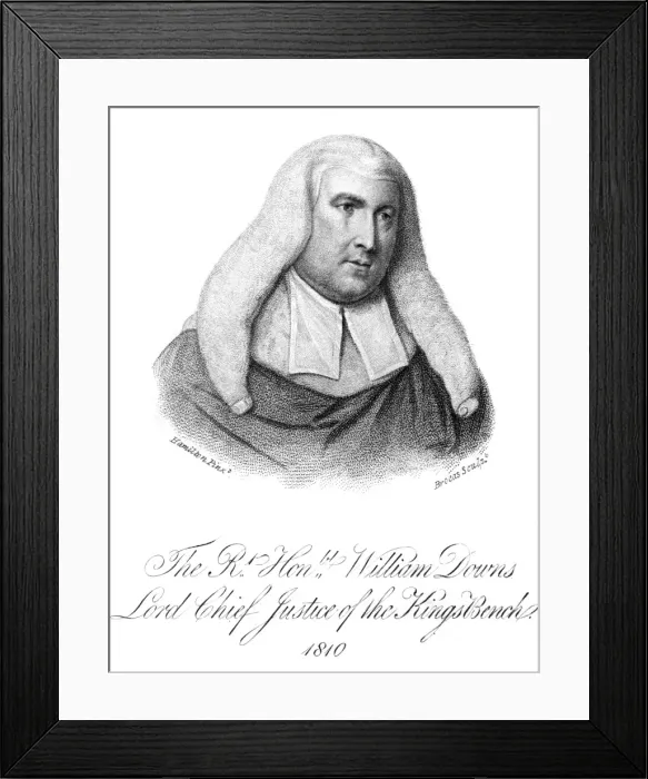 Framed Print : William Downs, Judge