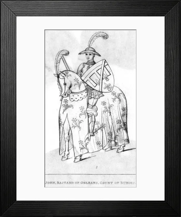 Framed Print : Dunois (On Horseback) Framed Print : Dunois (On Horseback)