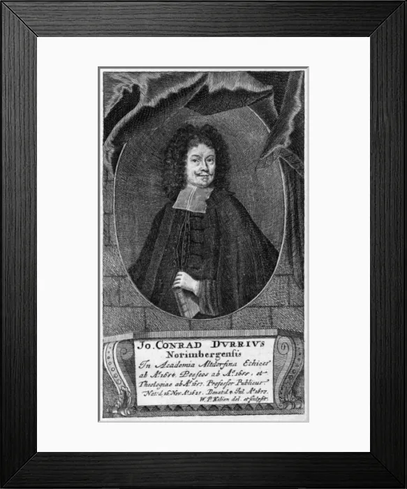 Framed Print : Johann Conrad Durr Framed Print : Johann Conrad Durr