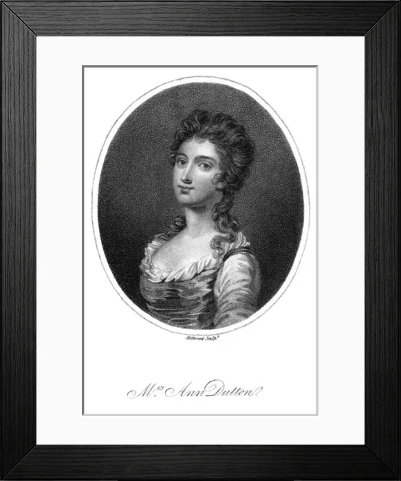 Framed Print : Anne Dutton, Writer Framed Print : Anne Dutton, Writer