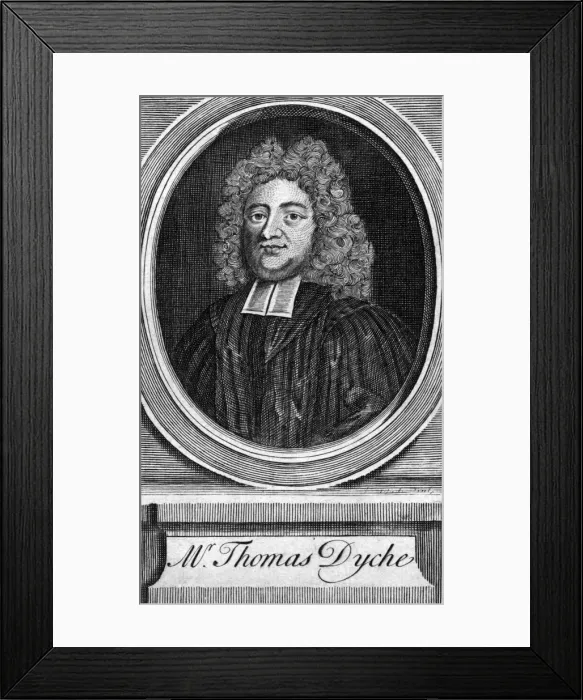 Framed Print : Thomas Dyche, Educator Framed Print : Thomas Dyche, Educator