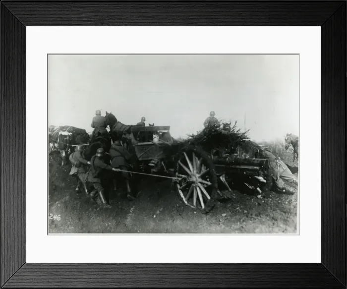 Framed Print : German Artillery Cart Framed Print : German Artillery Cart