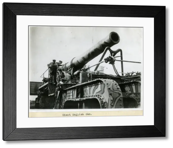 Framed Print : Giant British Gun Framed Print : Giant British Gun