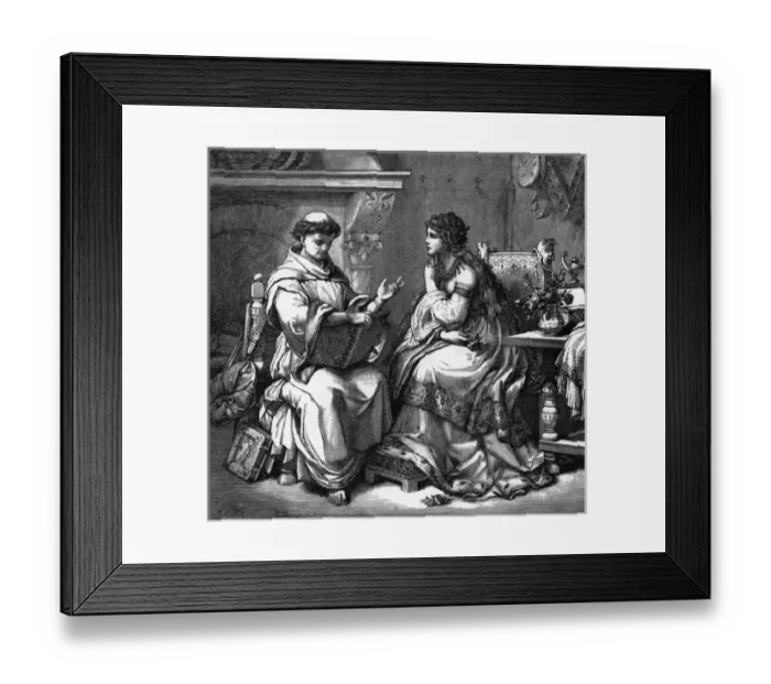 Framed Print : Ekkehard IV & Madawig Framed Print : Ekkehard IV & Madawig