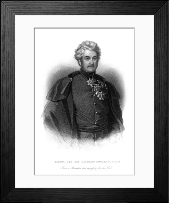 Framed Print : Sir Richard England Framed Print : Sir Richard England