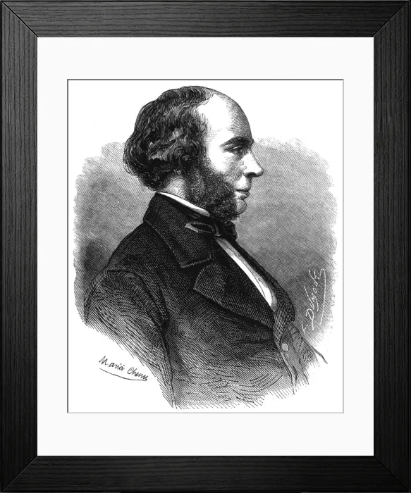 Framed Print : John Ericsson (Profile Framed Print : John Ericsson (Profile