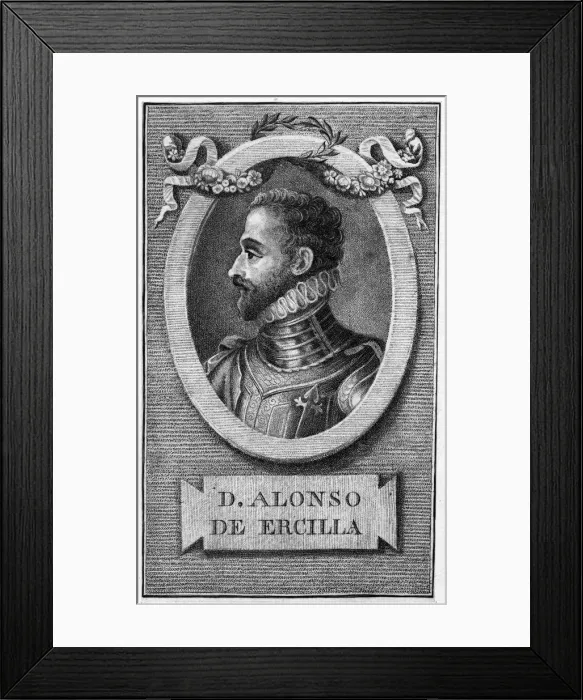 Framed Print : Alonso De Ercilla Y Zun Framed Print : Alonso De Ercilla Y Zun