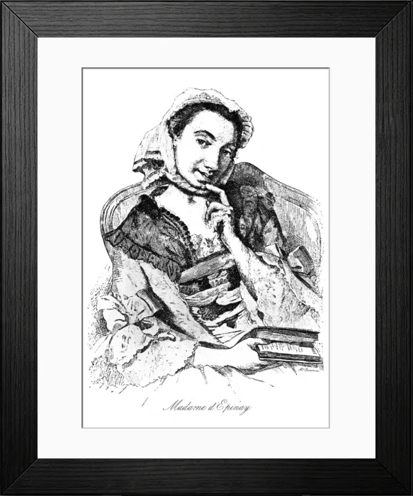 Framed Print : Louise D epinay Framed Print : Louise D epinay