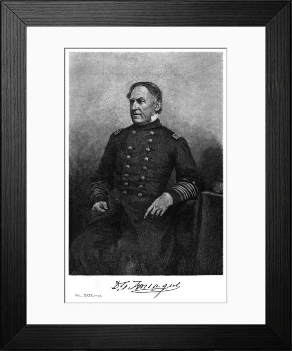 Framed Print : David Farragut - 4 Framed Print : David Farragut - 4
