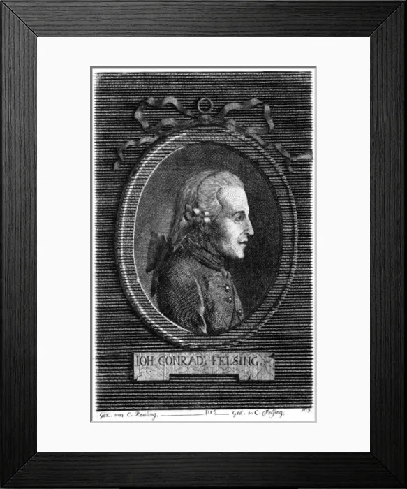 Framed Print : Johann Konrad Felsing Framed Print : Johann Konrad Felsing