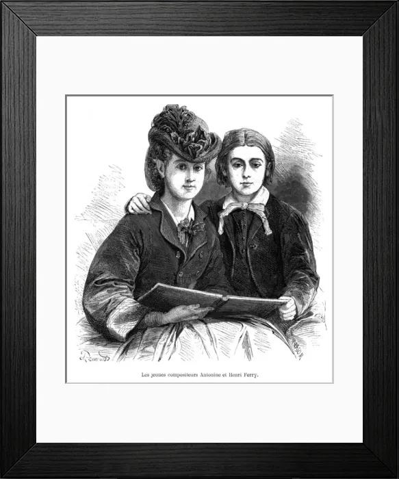 Framed Print : Henri Et Antonine Ferry Framed Print : Henri Et Antonine Ferry