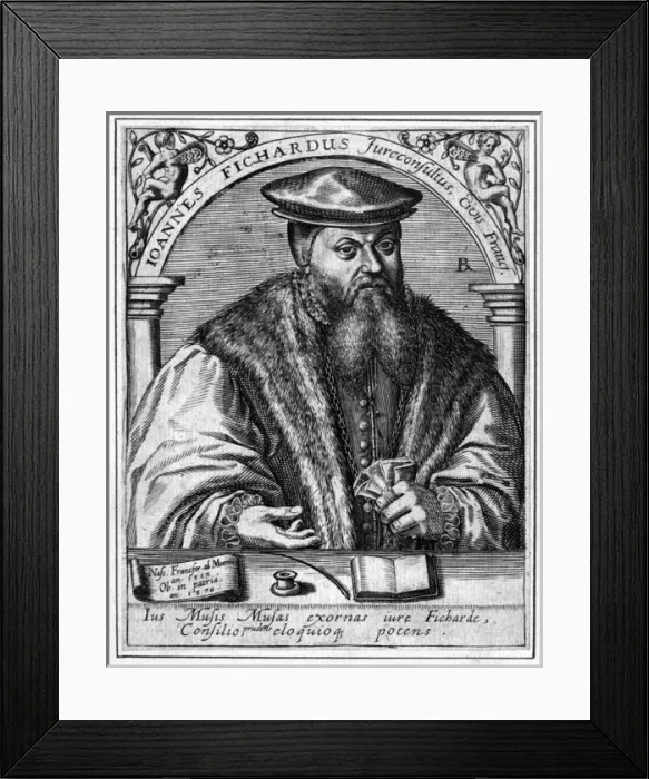 Framed Print : Johann Fichard