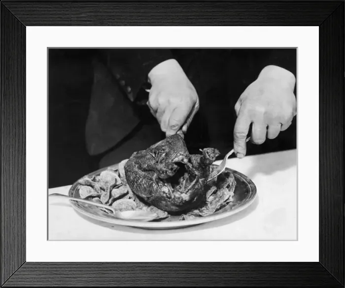 Framed Print : Carving a Turkey Framed Print : Carving a Turkey