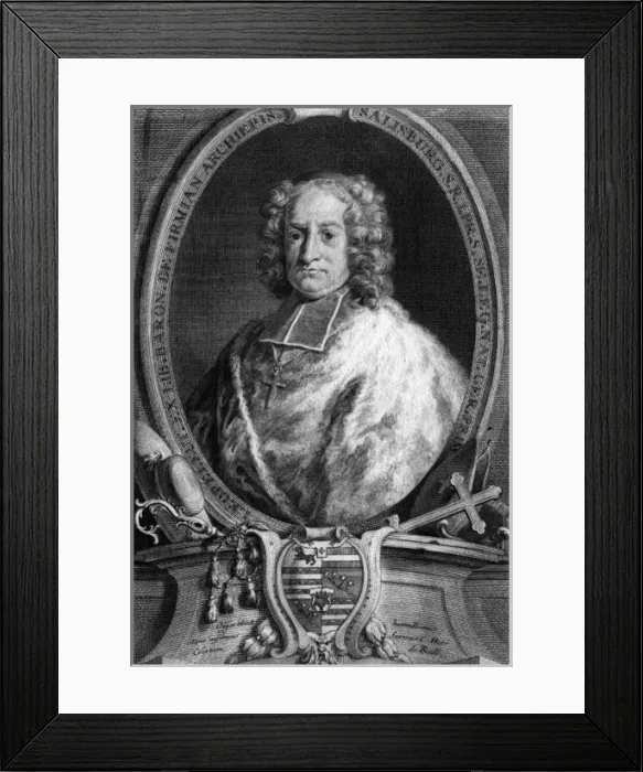 Framed Print : Leopold Count Firmian Framed Print : Leopold Count Firmian