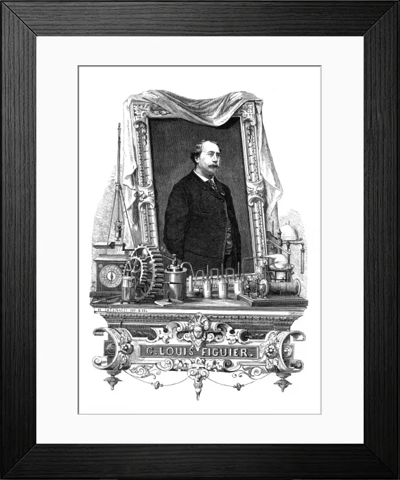 Framed Print : Louis Figuier - 4 Framed Print : Louis Figuier - 4