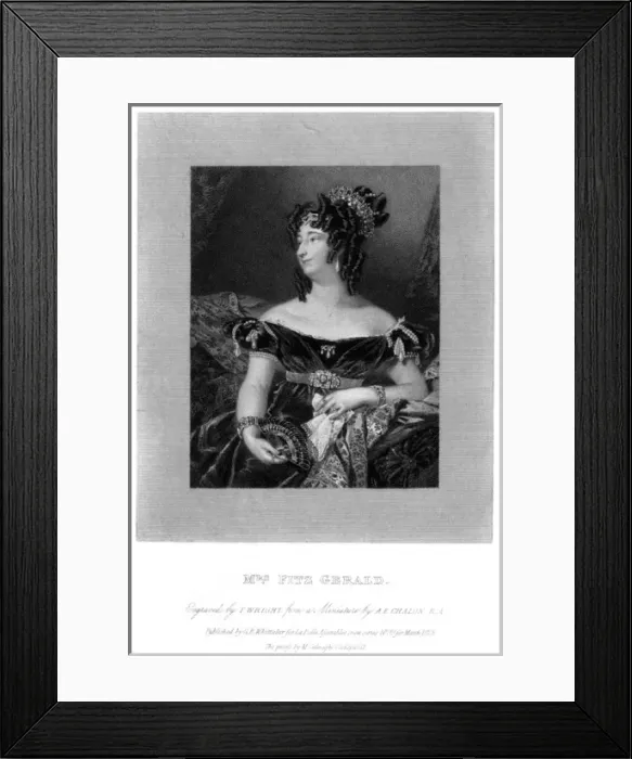 Framed Print : Mrs Fitzgerald of Naseby Framed Print : Mrs Fitzgerald of Naseby