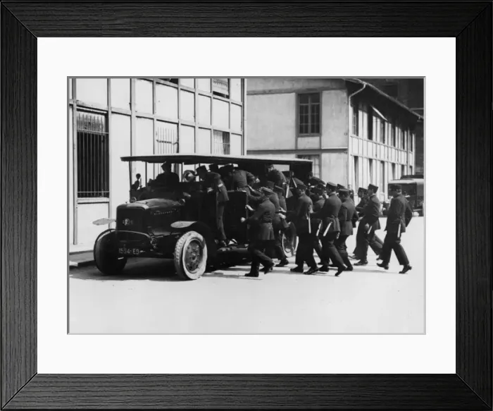 Framed Print : French Police Cadets Framed Print : French Police Cadets