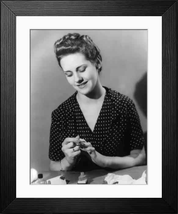 Framed Print : Nail Varnish 1940S Framed Print : Nail Varnish 1940S
