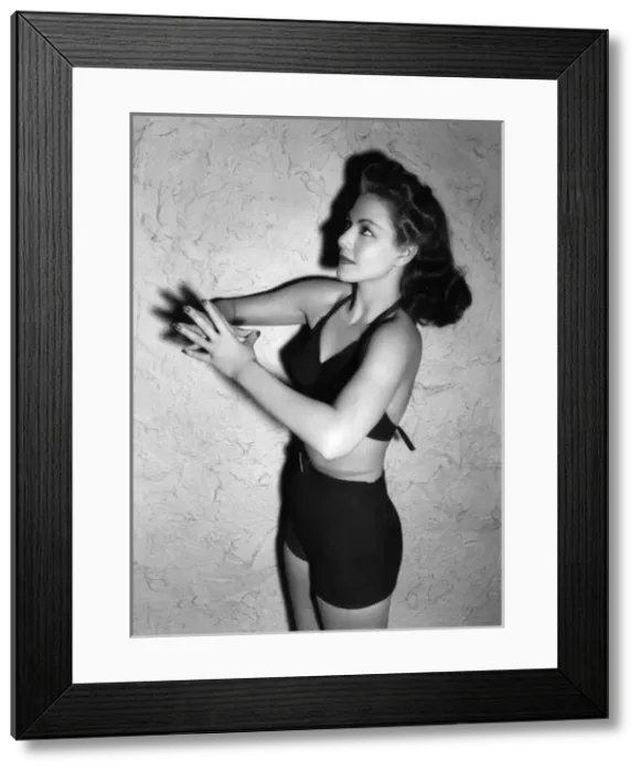 Framed Print : Working out 1940S Framed Print : Working out 1940S