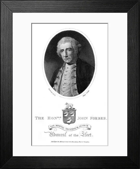 Framed Print : John Forbes, Admiral Framed Print : John Forbes, Admiral