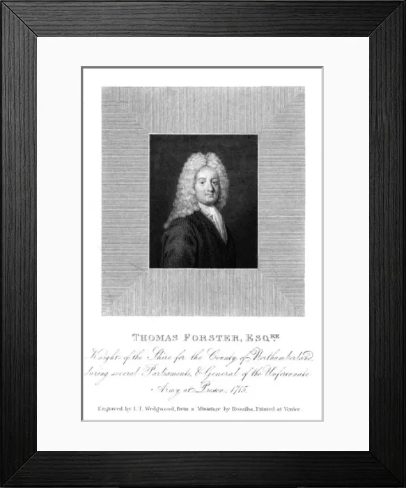 Framed Print : Thomas Forster, Jacobite Framed Print : Thomas Forster, Jacobite