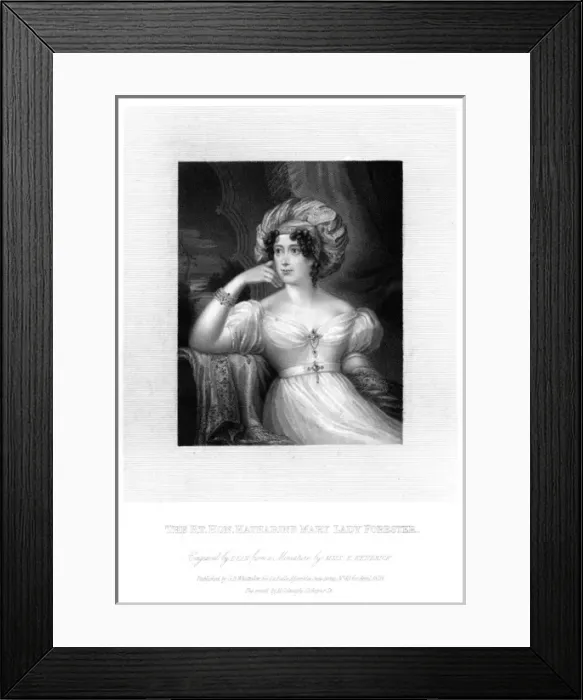 Framed Print : Catherine Lady Forester Framed Print : Catherine Lady Forester