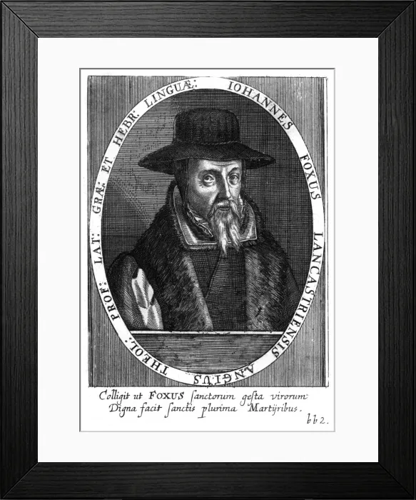 Framed Print : John Foxe - 2 Framed Print : John Foxe - 2