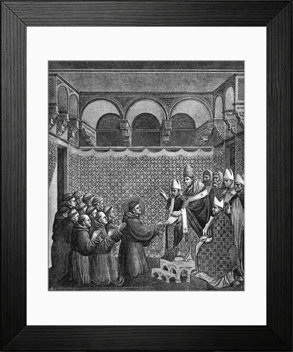 Framed Print : Francis of Assisi & Pope Framed Print : Francis of Assisi & Pope