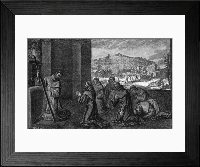 Framed Print : Francis and the Cross Framed Print : Francis and the Cross