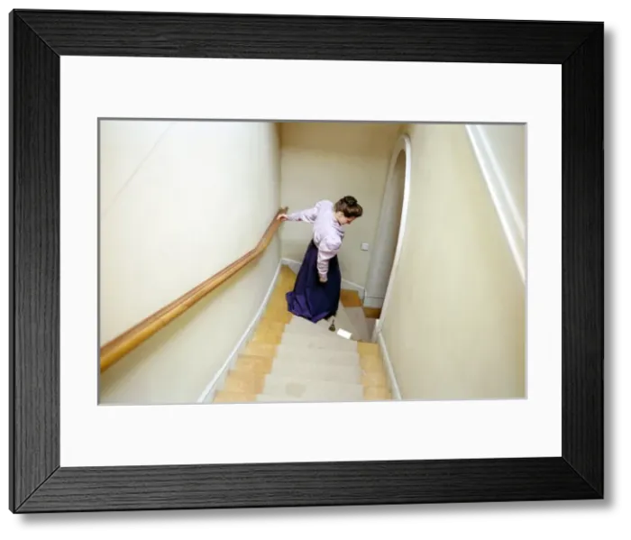 Framed Print : Going Downstairs Framed Print : Going Downstairs