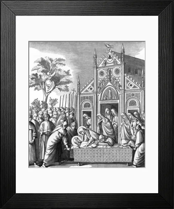 Framed Print : Franciss Body Honoured Framed Print : Franciss Body Honoured
