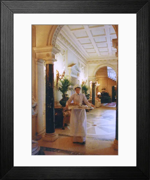 Framed Print : Maid with Tray Framed Print : Maid with Tray