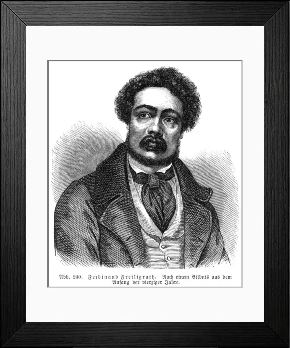 Framed Print : Ferd. Freiligrath - 1 Framed Print : Ferd. Freiligrath - 1