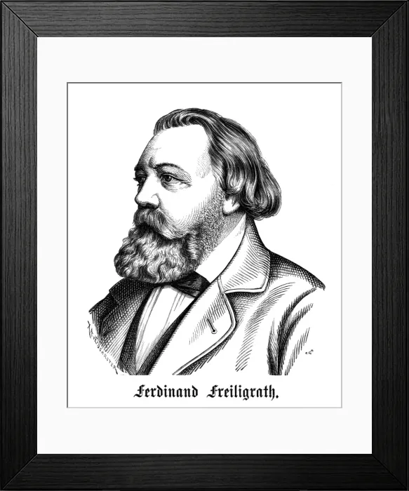 Framed Print : Ferd. Freiligrath - 4 Framed Print : Ferd. Freiligrath - 4