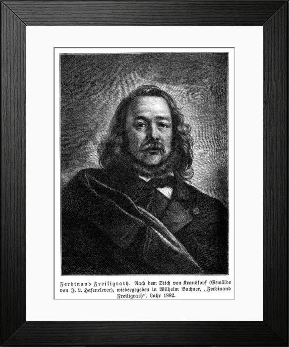 Framed Print : Ferd. Freiligrath - 3 Framed Print : Ferd. Freiligrath - 3