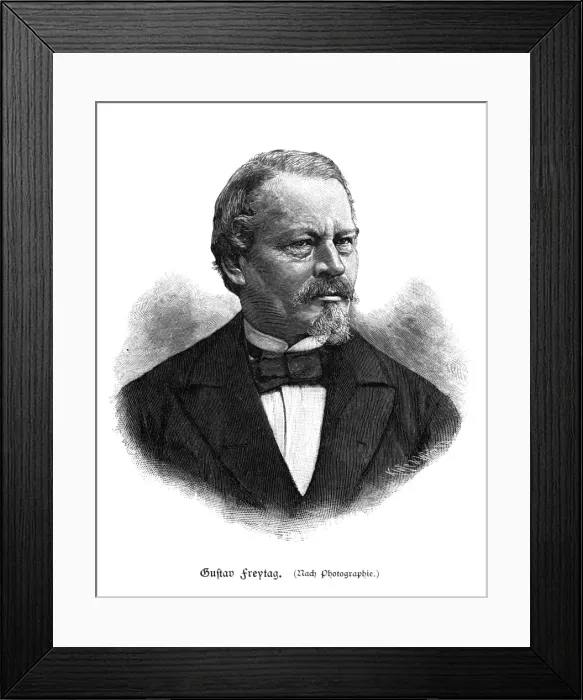 Framed Print : Gustav Freytag - 2 Framed Print : Gustav Freytag - 2