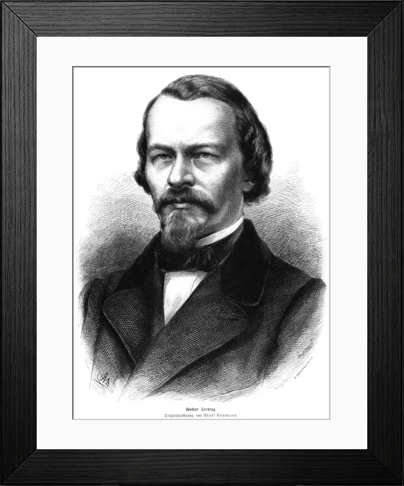 Framed Print : Gustav Freytag - 1 Framed Print : Gustav Freytag - 1