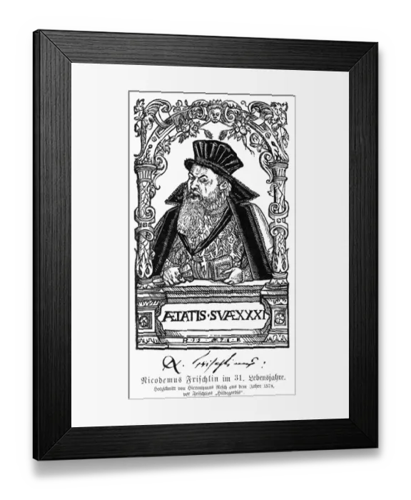 Framed Print : Nicodemus Frischlin - 2 Framed Print : Nicodemus Frischlin - 2
