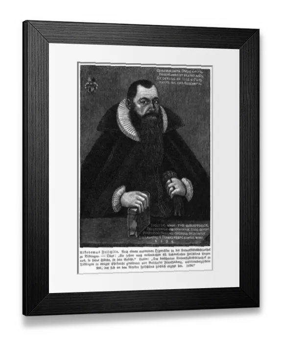Framed Print : Nicodemus Frischlin - 1 Framed Print : Nicodemus Frischlin - 1