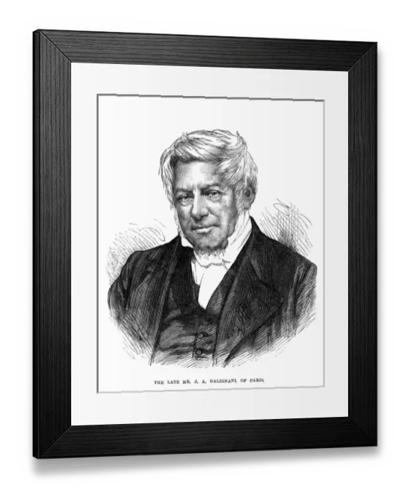 Framed Print : Jean-Antoine Galignani Framed Print : Jean-Antoine Galignani