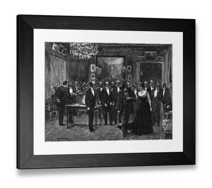 Framed Print : Gambetta at a Salon Framed Print : Gambetta at a Salon