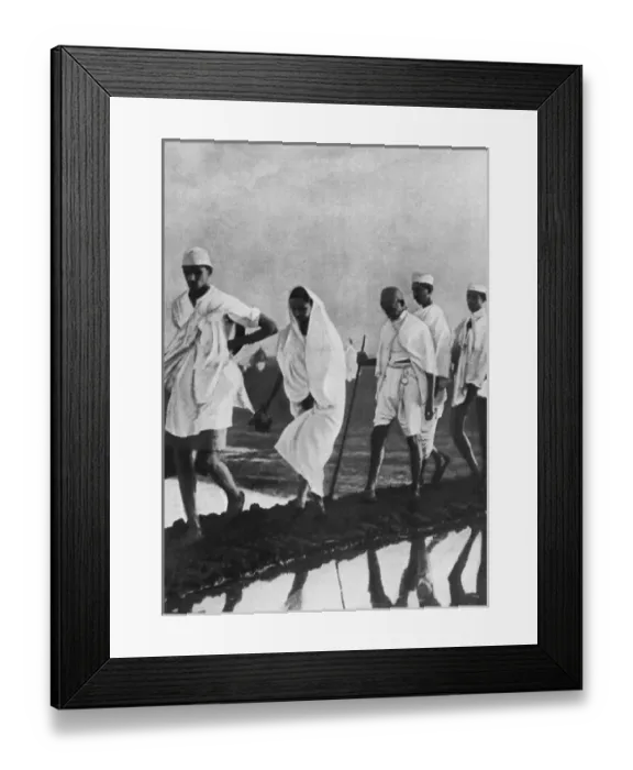 Framed Print : Gandhi in India 1930 Framed Print : Gandhi in India 1930