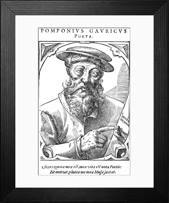 Framed Print : Pomponio Gaurico Framed Print : Pomponio Gaurico