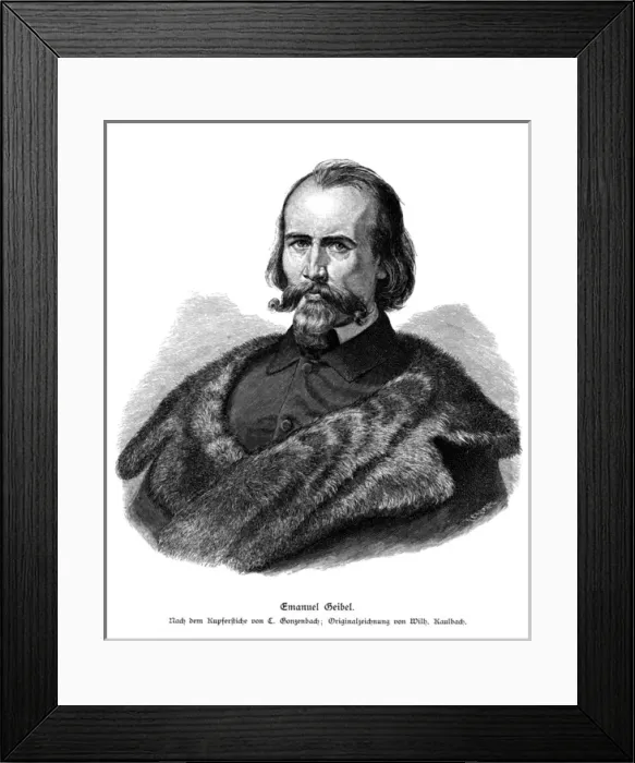 Framed Print : Emanuel Geibel - 2 Framed Print : Emanuel Geibel - 2