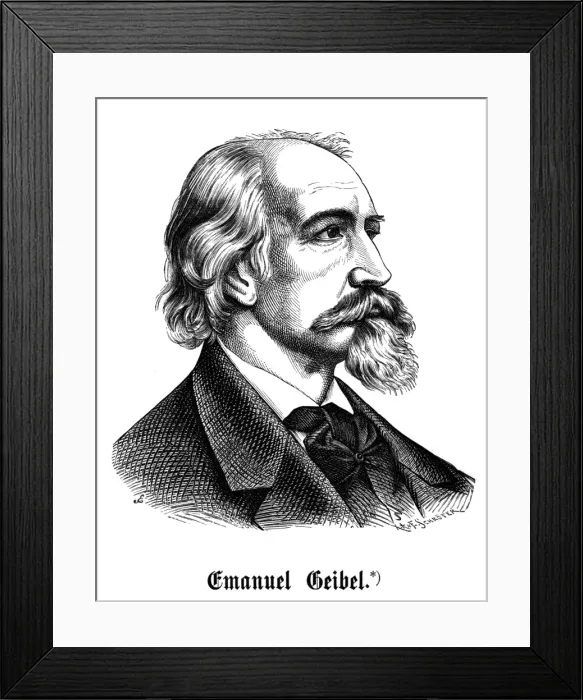 Framed Print : Emanuel Geibel - 3 Framed Print : Emanuel Geibel - 3