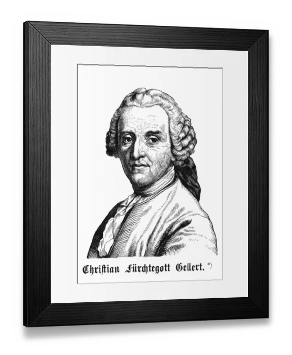 Framed Print : Christian Gellert Framed Print : Christian Gellert